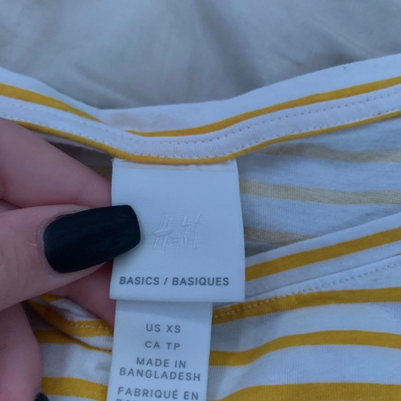 Yellow H&M stripped shirt - Picture 2 of 3
